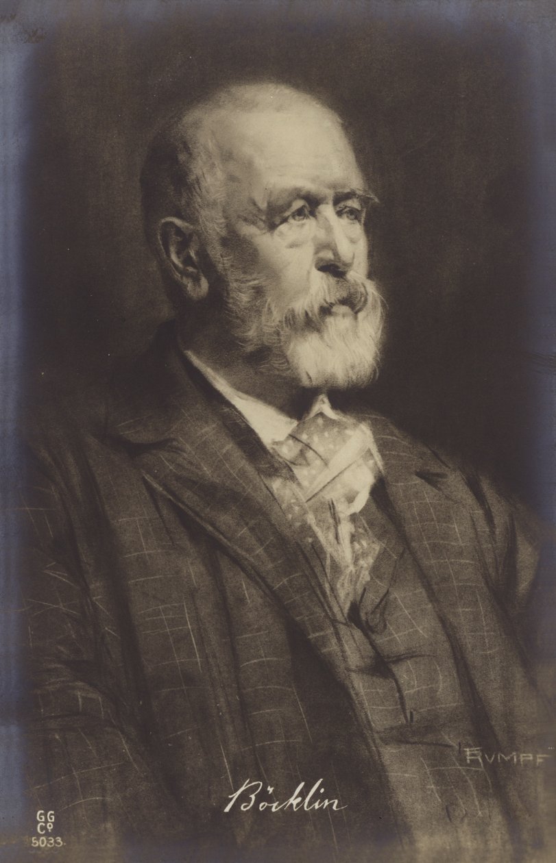 Arnold Boecklin, Zwitsers schilder (litho) door German School