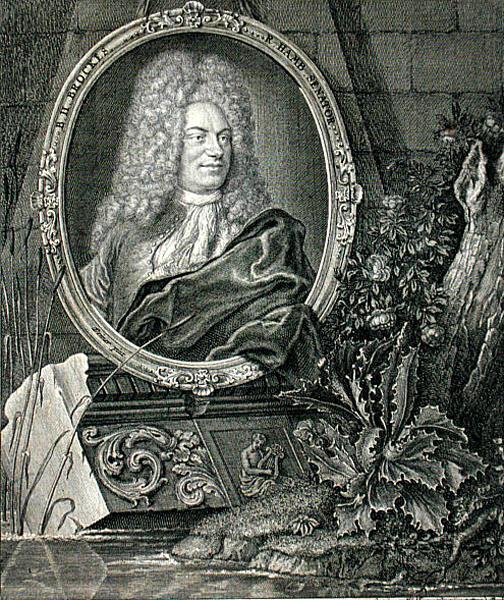 Barthold Heinrich Brockes (1680-1747) gegraveerd door Wolffgang door German School