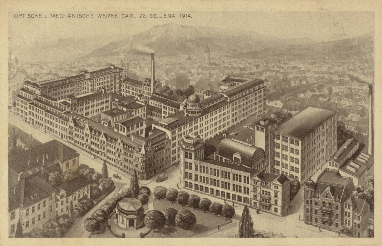 Carl Zeiss fabriek, Jena, Duitsland door German School