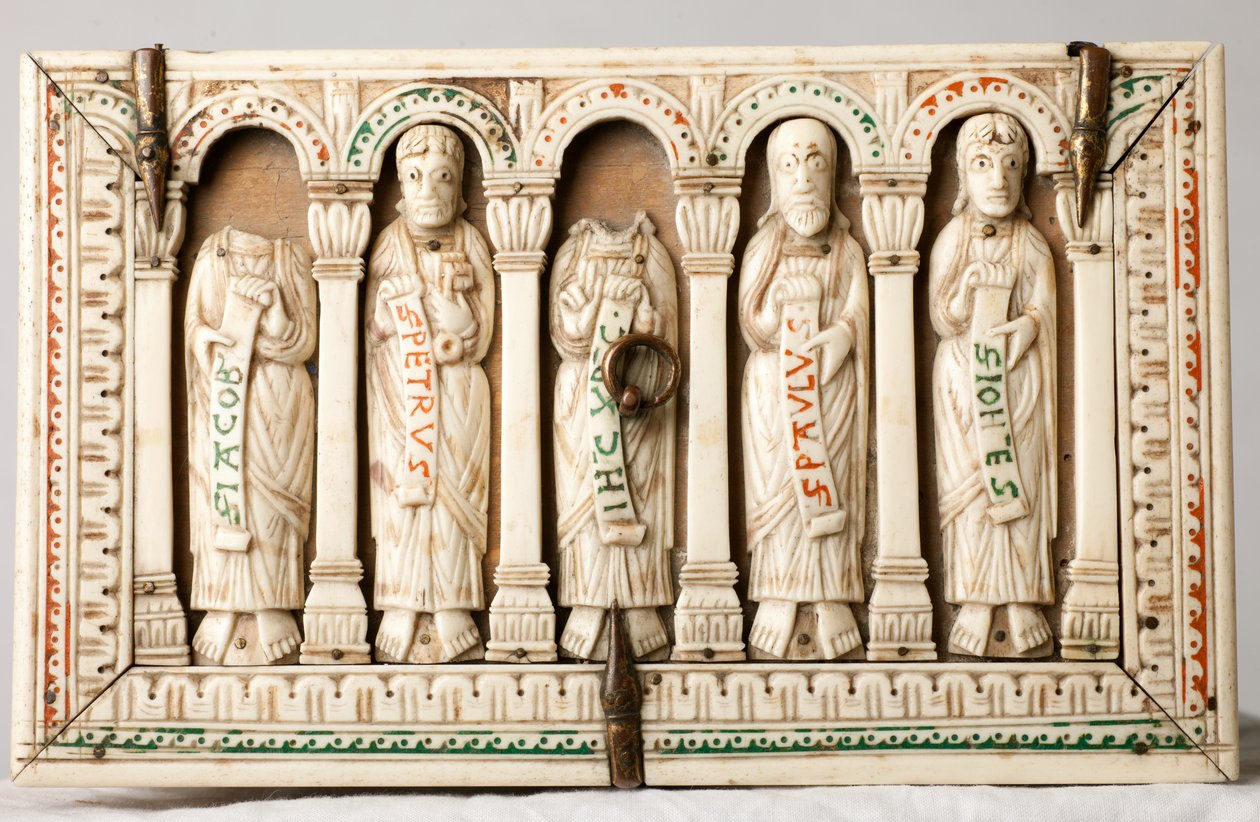 Kathedraalschat (Trésor de la Cathédrale). Reliekschrijn. Keulen, Duitsland. Ca 1150. door German School