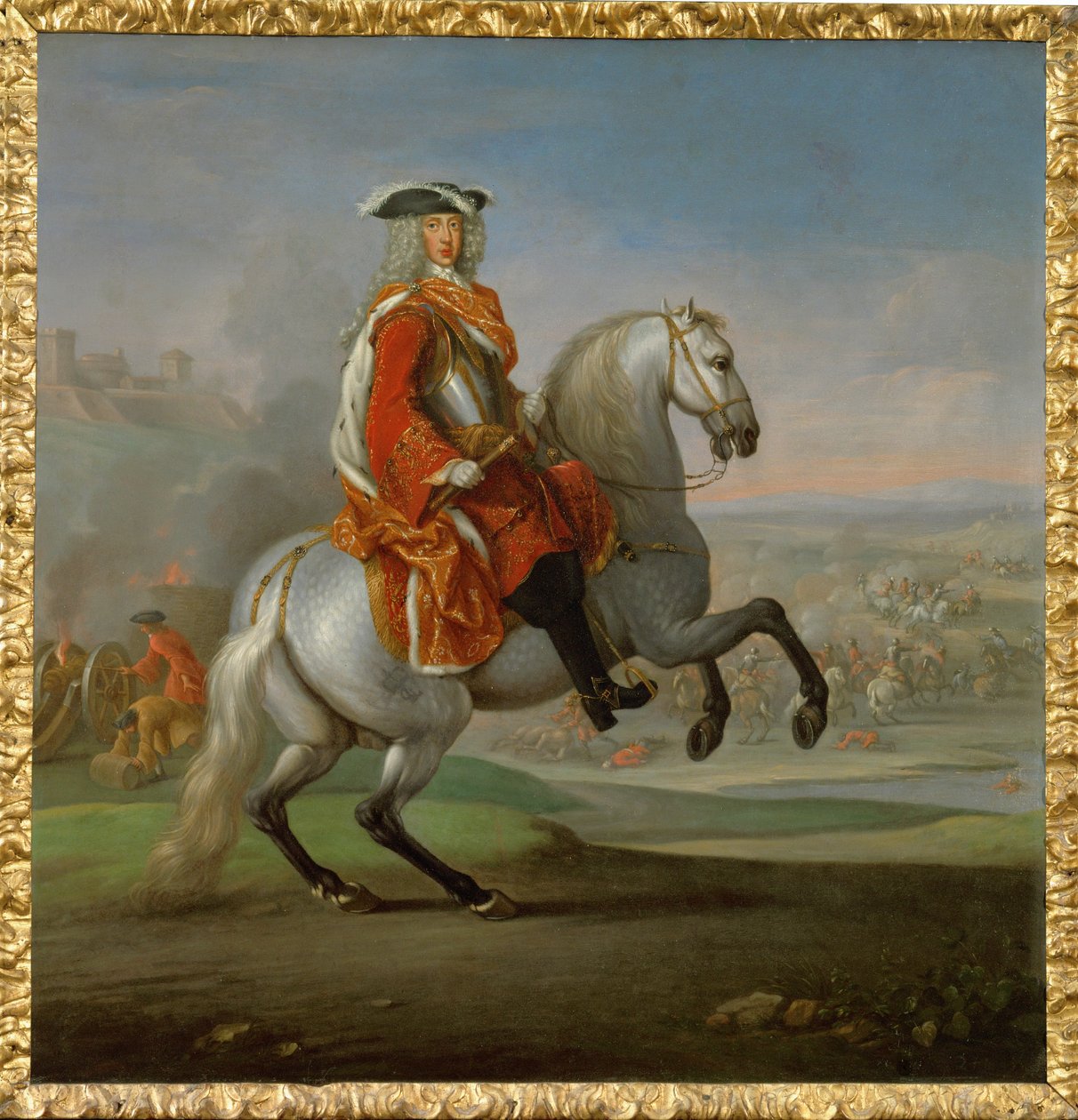 Karel, hertog van Lotharingen, generaal en opperbevelhebber van de keizerlijke legers ... (olieverf op doek) door German School