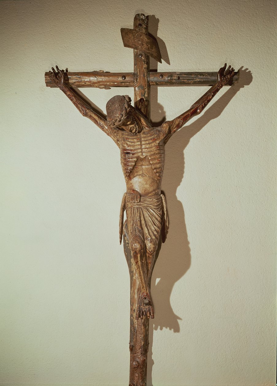 Christus aan het Kruis, genaamd Le Devot Christ, 1307 door German School