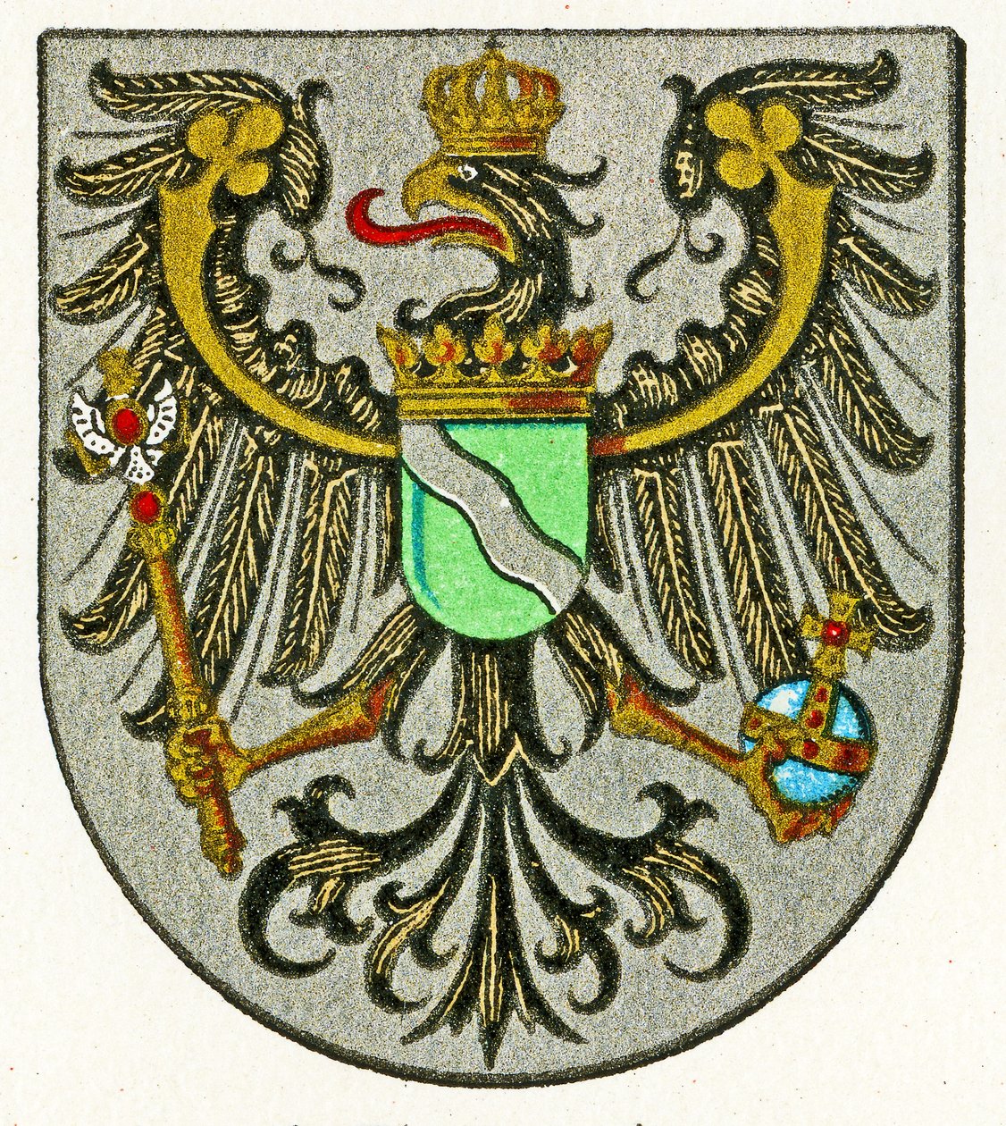Wapen van de Rijnprovincie (Provinz Rheinland), ca. 1898 door German School