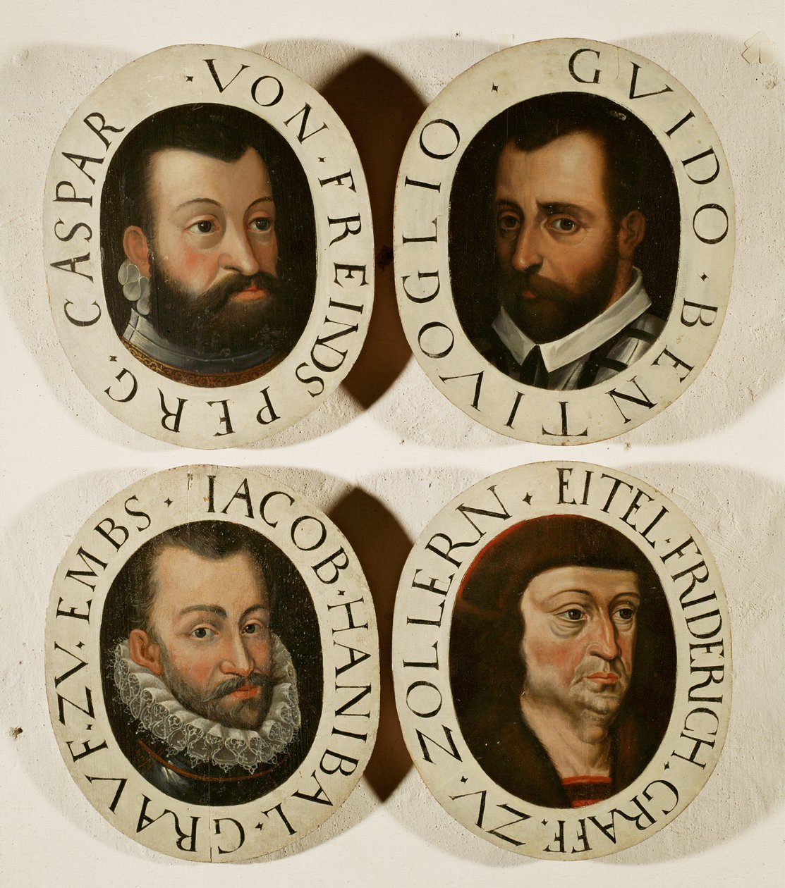 Bevelhebbers van de Dertigjarige Oorlog, Caspar von Freindsperg, Guido Bentivoglio, Jacob Hanibal graaf Embs ... door German School