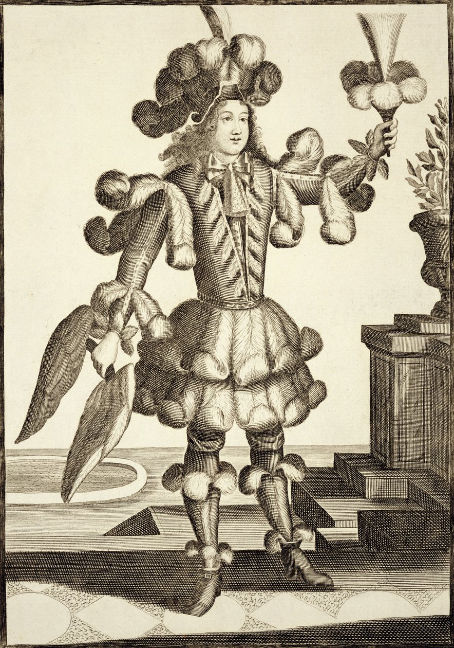 Kostuum voor een Verenhandelaar, uitgegeven door Gerard Valck (16512-1726) ca. 1690 door German School