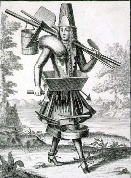 Kostuum voor een metselaar, gepubliceerd door Gerard Valck ca. 1690 door German School