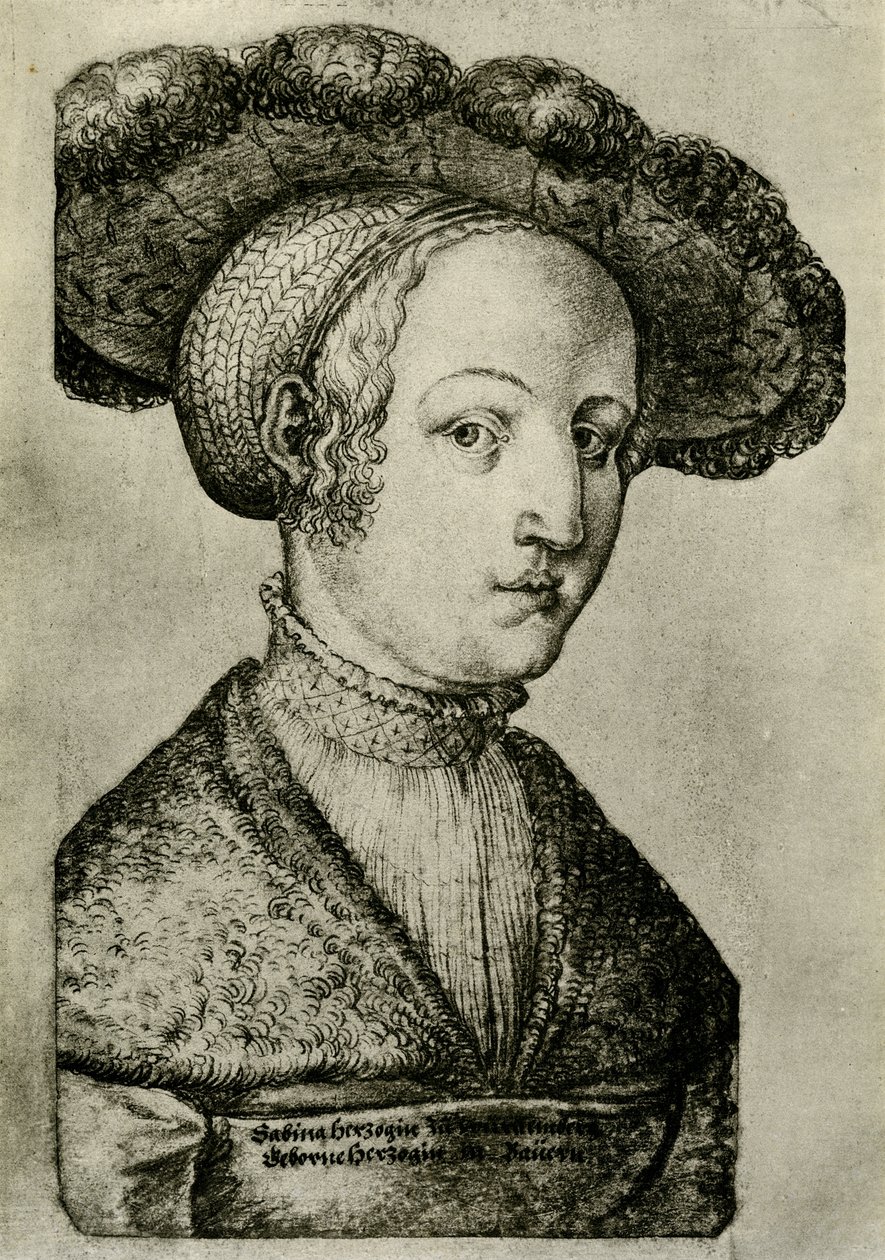 Hertogin Sabina van Württemberg door German School