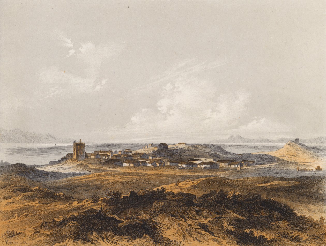 Eleusis, Griekenland (kleurenlitho) door German School