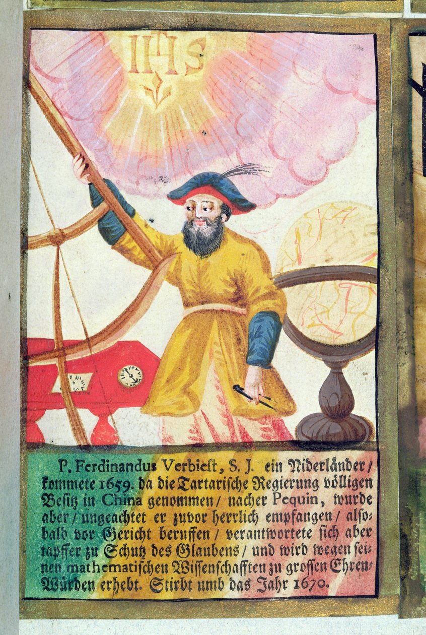 Vader Ferdinand Verbiest (1623-88) door German School