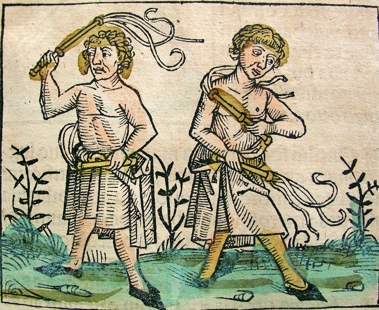 Flagellanten, gepubliceerd in de Neurenberg Kroniek, 1493 door German School
