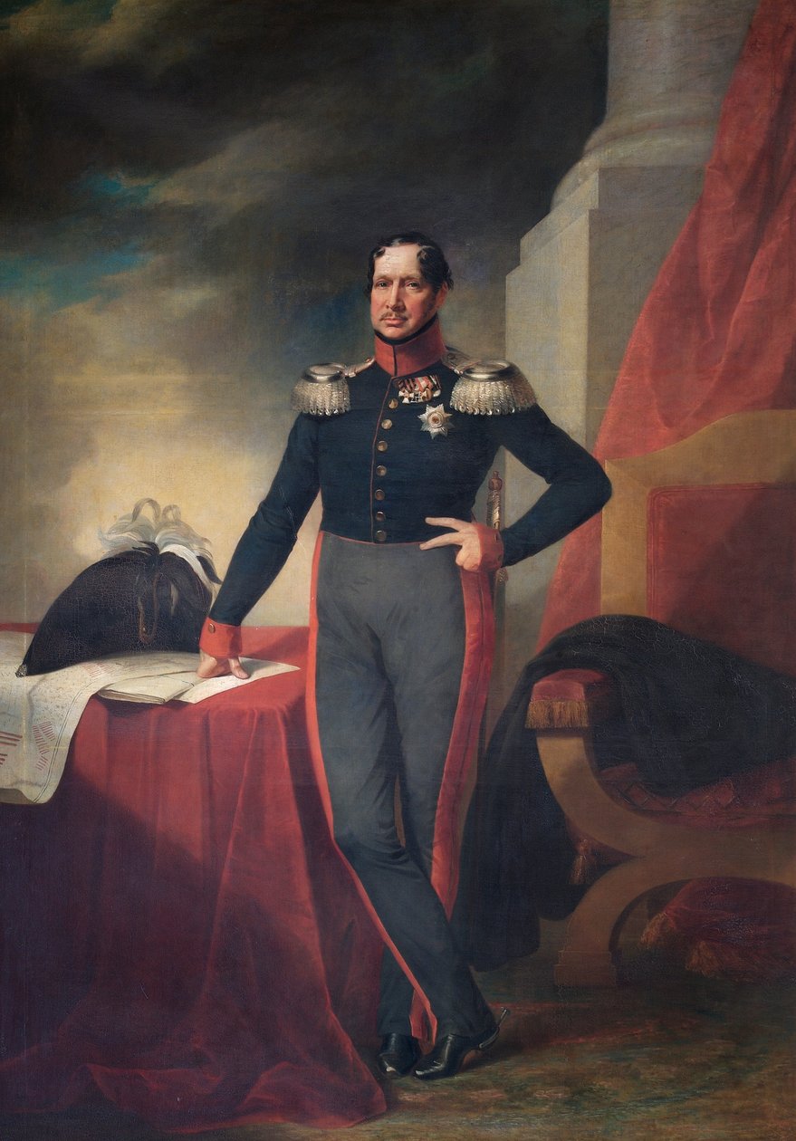 Frederik Willem III, Koning van Pruisen, ca. 1830 door German School