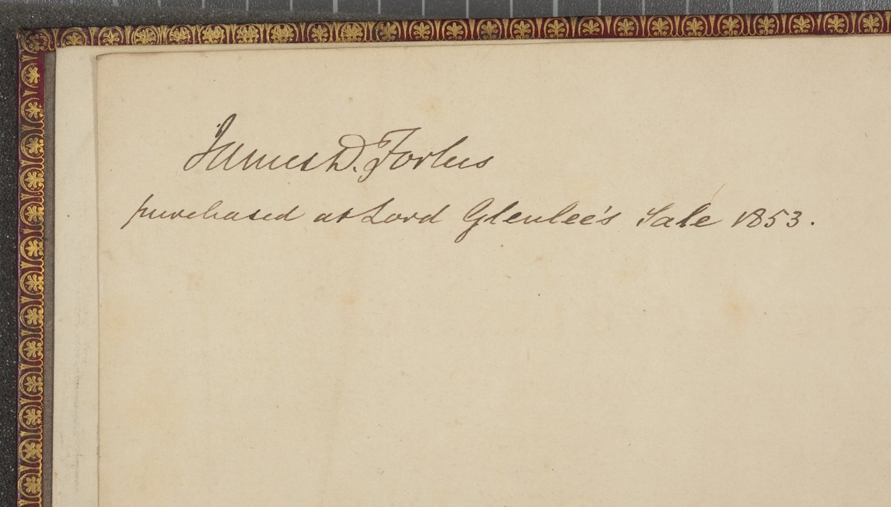 Details van het Voorste Schutblad uit 
