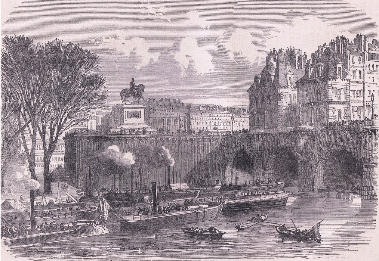 Kanonneerboten op de Seine door German School