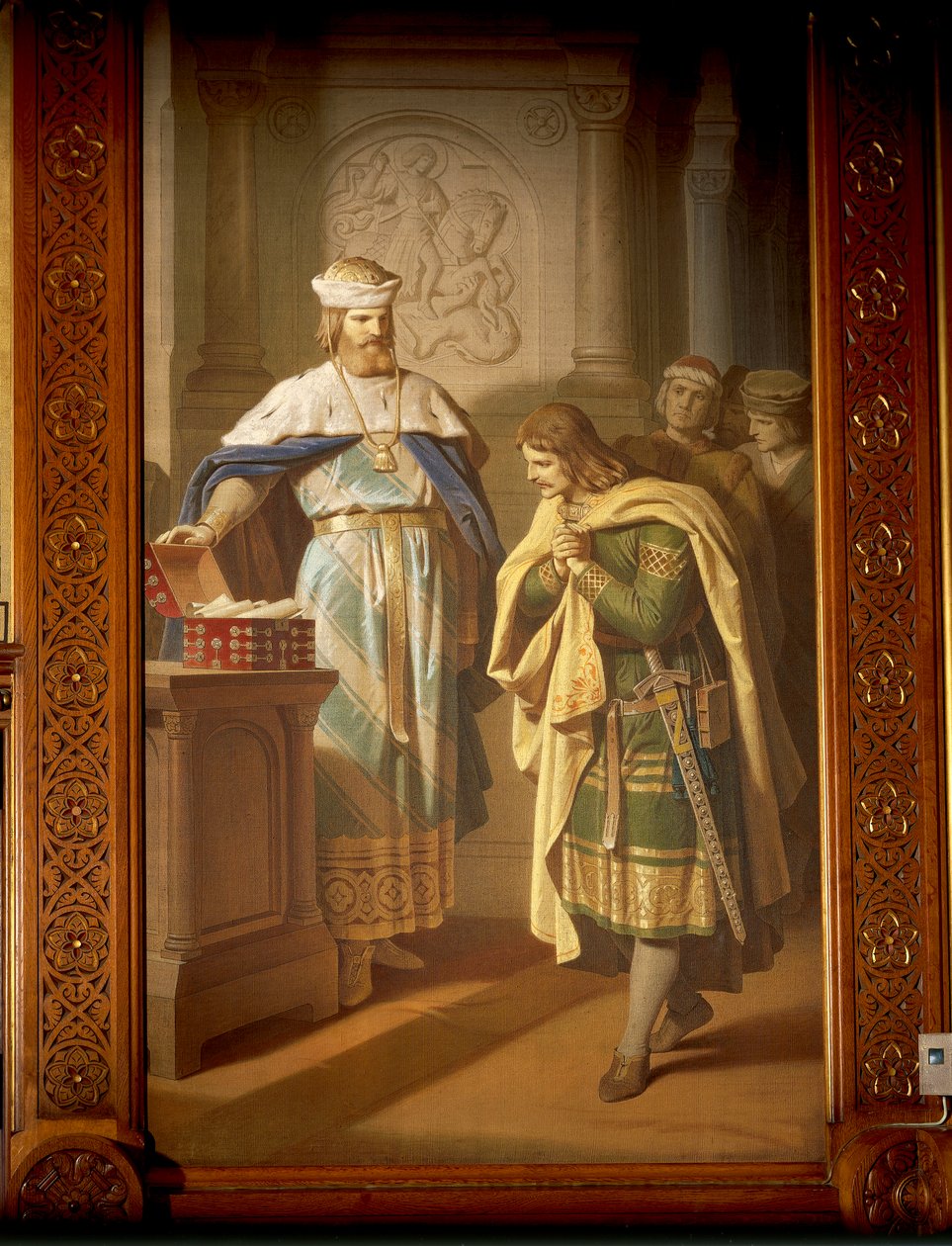 Hermann von Thuringen retourneert het nieuwgevonden manuscript 