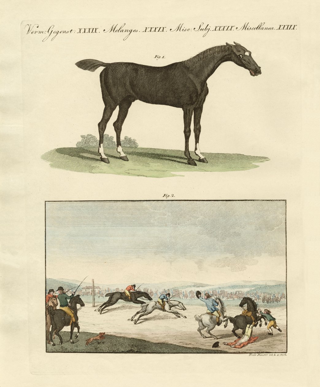 Paardenraces in Engeland door German School