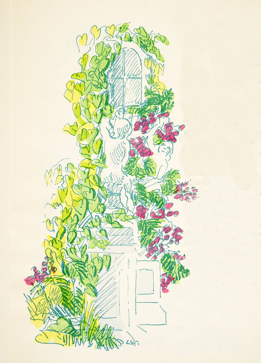 Illustratie uit Styl, uitgegeven 1922 door German School