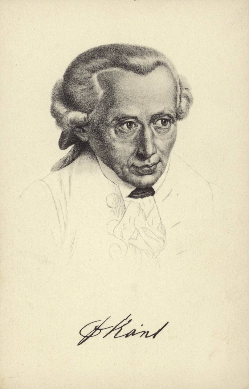 Immanuel Kant (litho) door German School