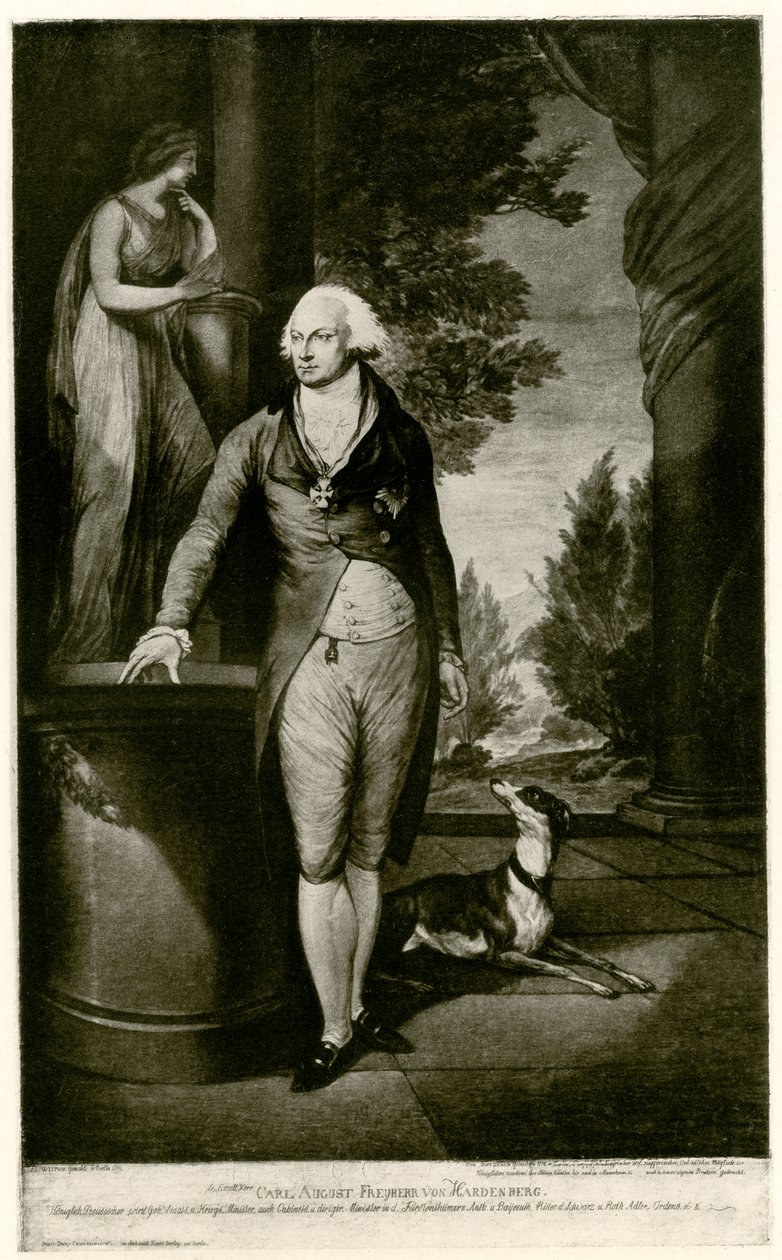 Karl August Fürst von Hardenberg door German School
