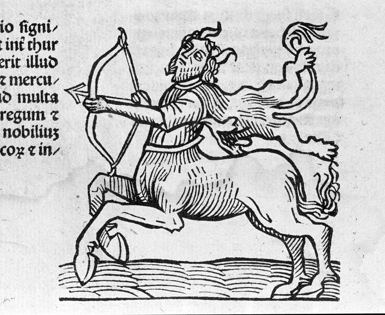 De Boogschutter - in Verhandeling door Johannes Angeli De Magnisconnectionibue annorum revolutionibus ac eorum perfectionibus. Augsburg, Erhard Ratdolt door German School
