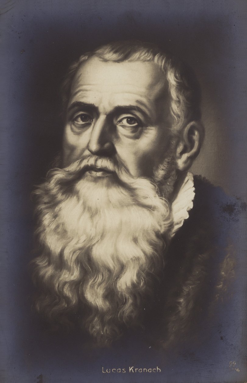 Lucas Cranach de Oude, Duits schilder en prentkunstenaar (litho) door German School