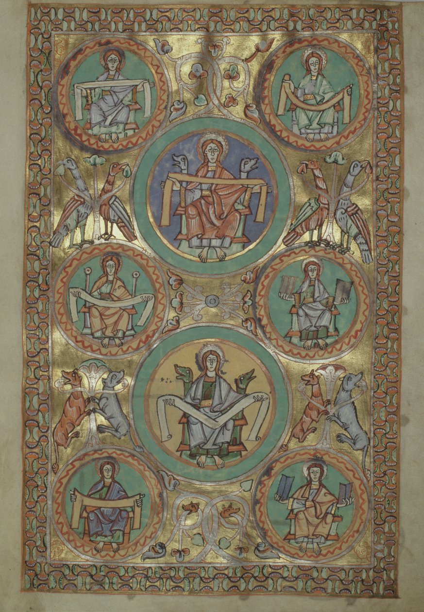 Het leven van Christus volgens Mattheüs, uit het Evangeliarium van de kathedraal van Plock door German School