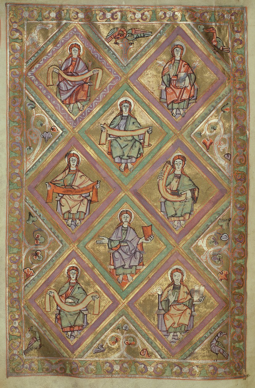 Het leven van Christus volgens Mattheüs, uit het Evangeliarium van de kathedraal van Plock door German School