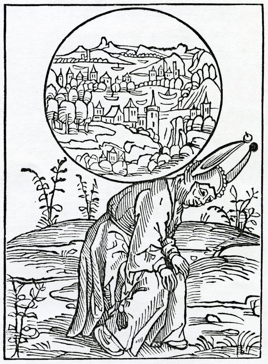 Over de te grote en kostbare nieuwsgierigheid van mensen, illustratie uit Alexander Barclay