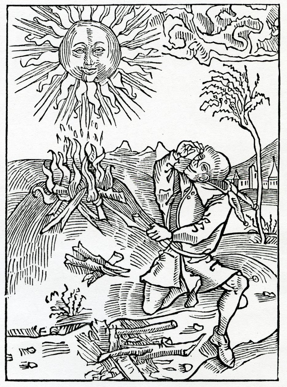 Van hen die dwaas spreken tegen de werken van God, illustratie uit Alexander Barclay