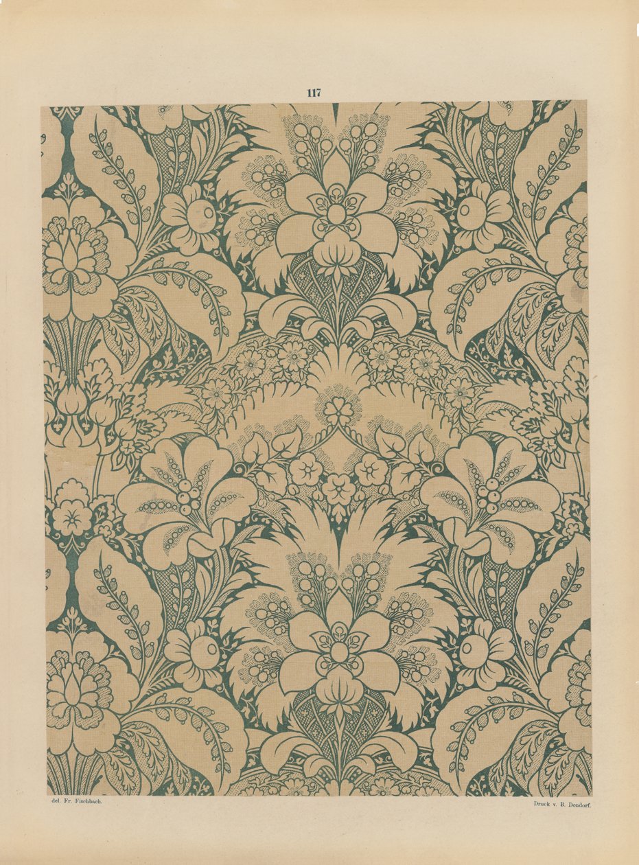 Pagina van Ornamente de Gewebe door German School