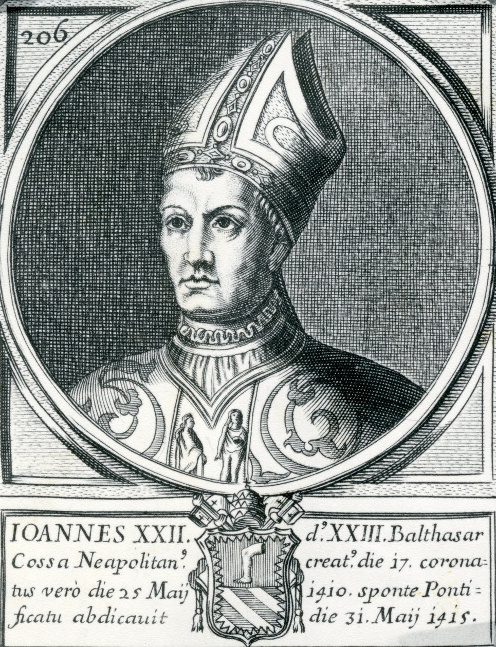 Portret van Antipaus Johannes XXIII door German School