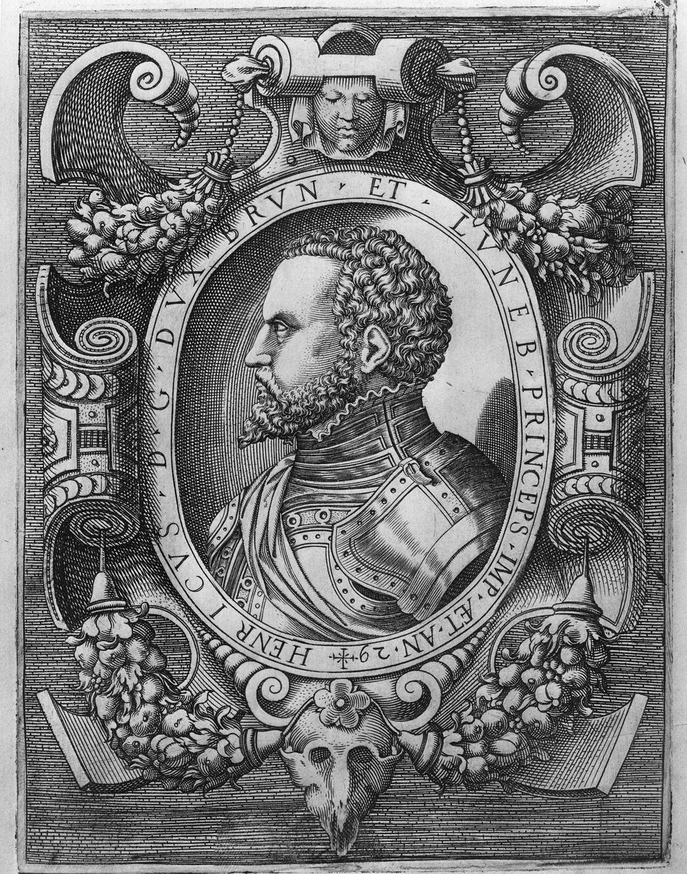 Portret van Hendrik de Jongere, Hertog van Brunswijk en Lüneburg, 1529 door German School