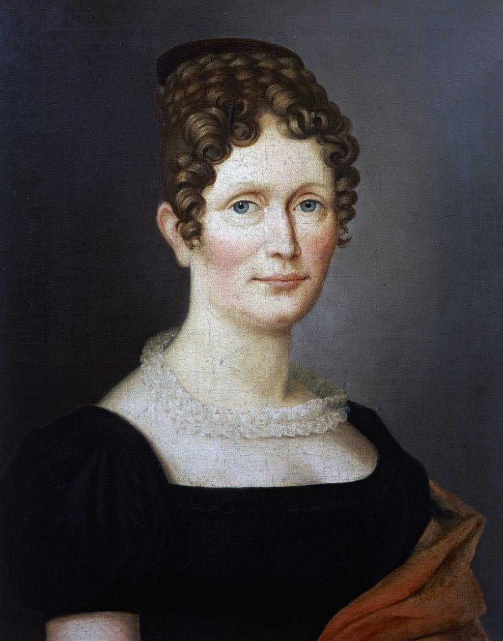 Portret van Johanna Christiane Schumann, moeder van de Duitse componist Robert Schumann door German School