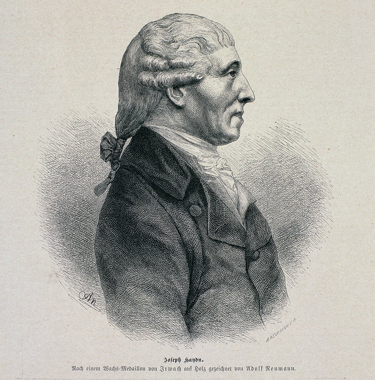 Portret van Joseph Haydn (1732-1809) door German School
