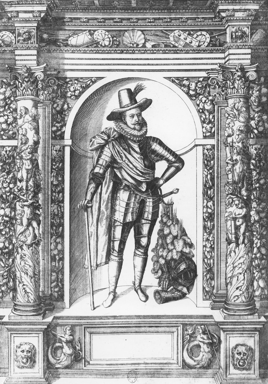 Portret van Matthias I van Habsburg, Heilige Roomse Keizer door German School