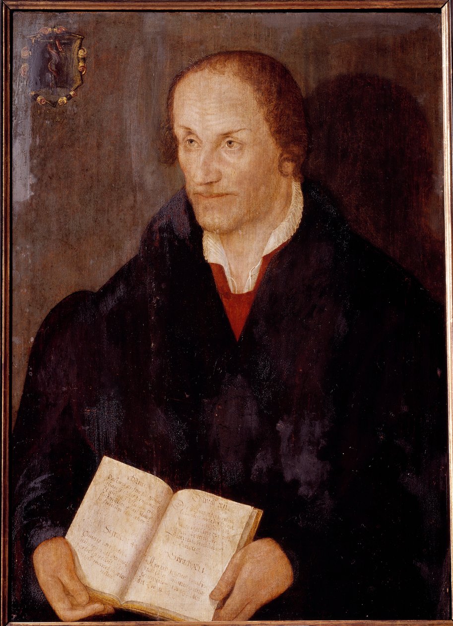 Portret van Philippe Melanchton door German School
