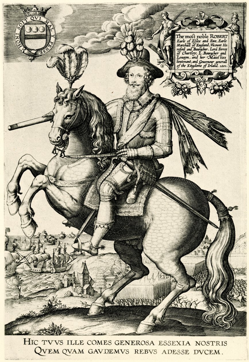 Robert Devereux Graaf van Essex door German School