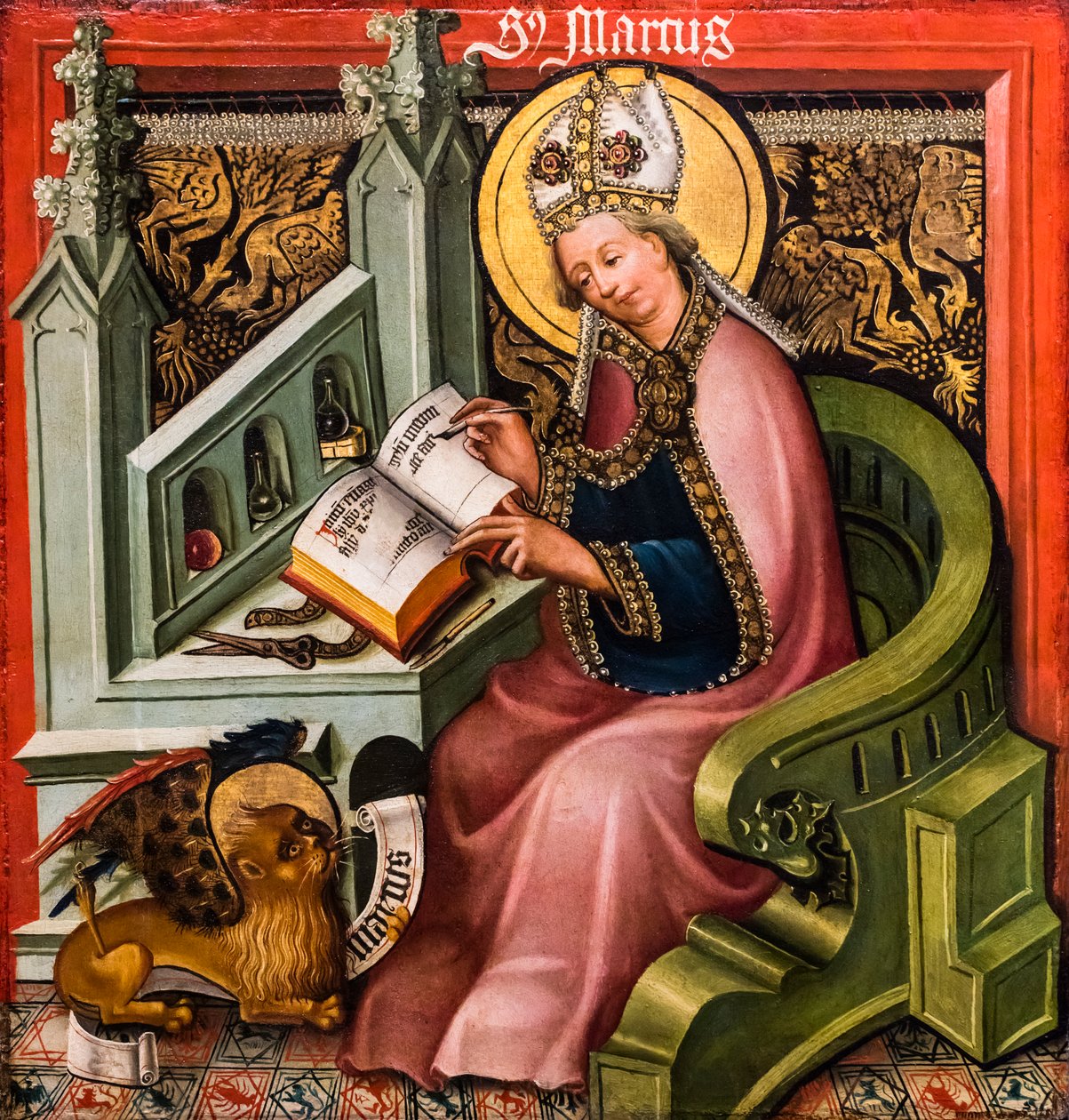 Marcus de Evangelist door German School