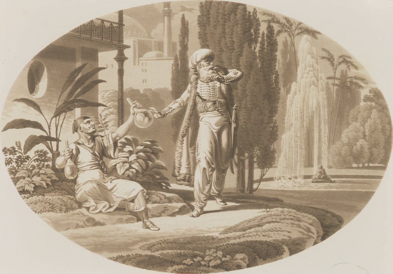 Scène uit Le Nozze di Figaro van Wolfgang Amadeus Mozart door German School