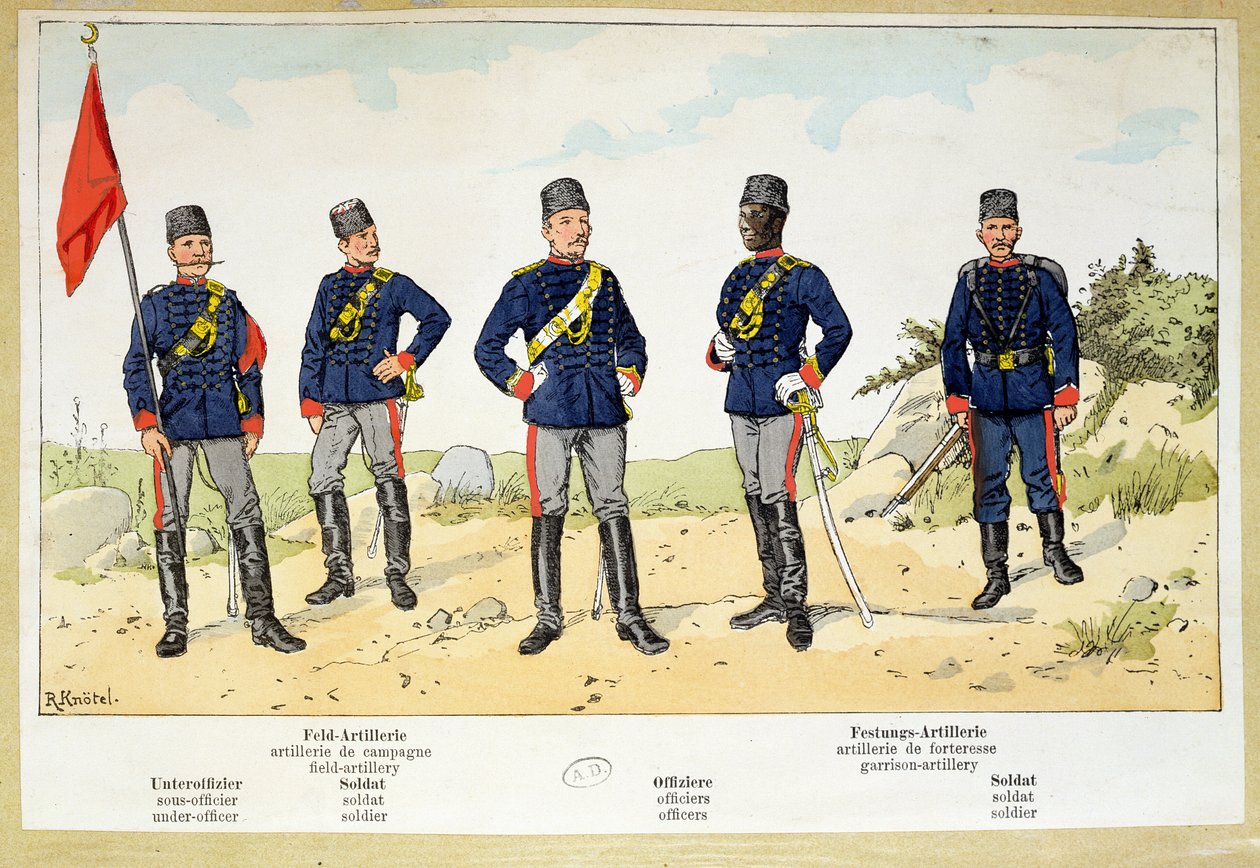 Soldaten van het Turkse leger, c.1900 door German School