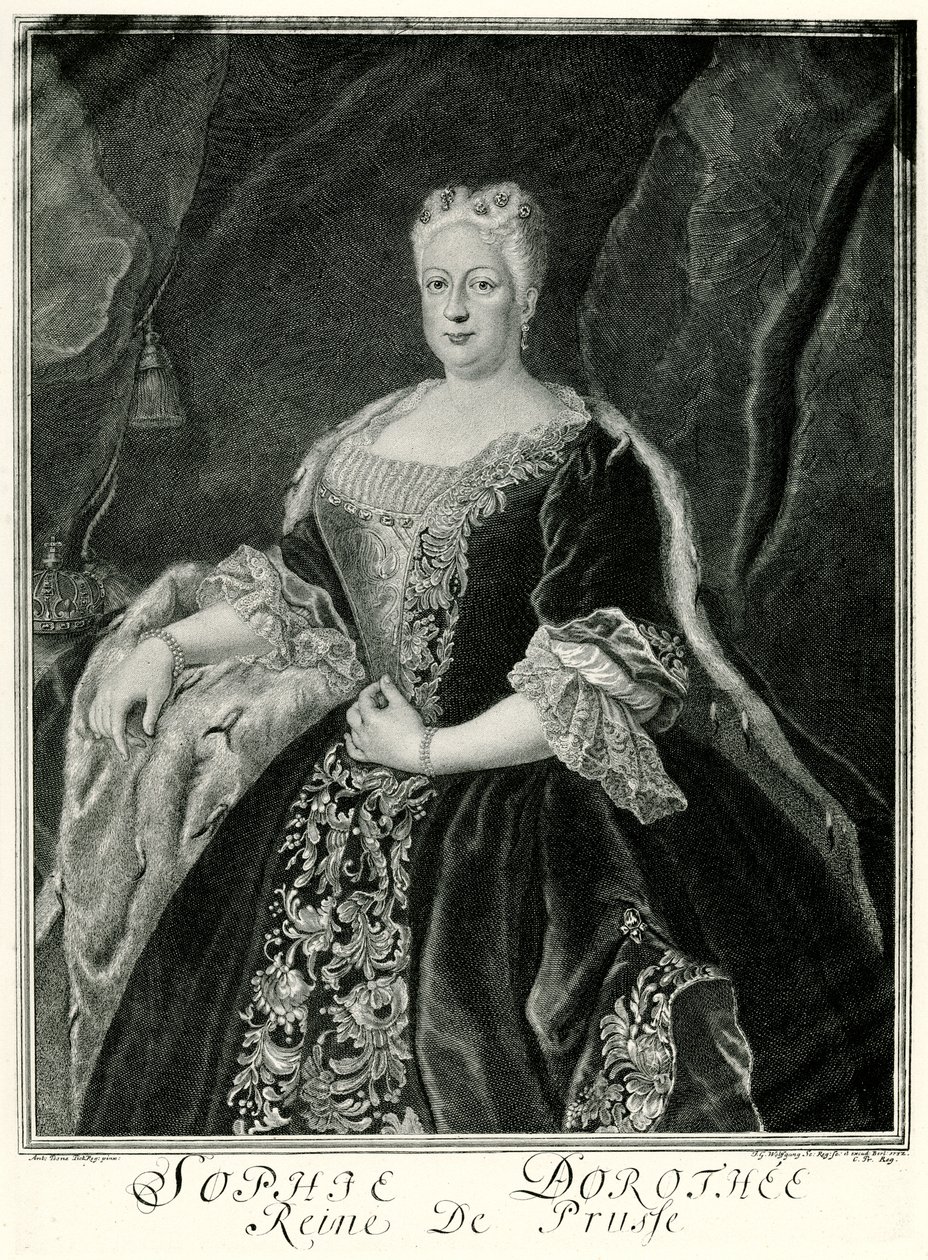 Sophie Dorothea, Koningin van Pruisen (1687-1757) door German School