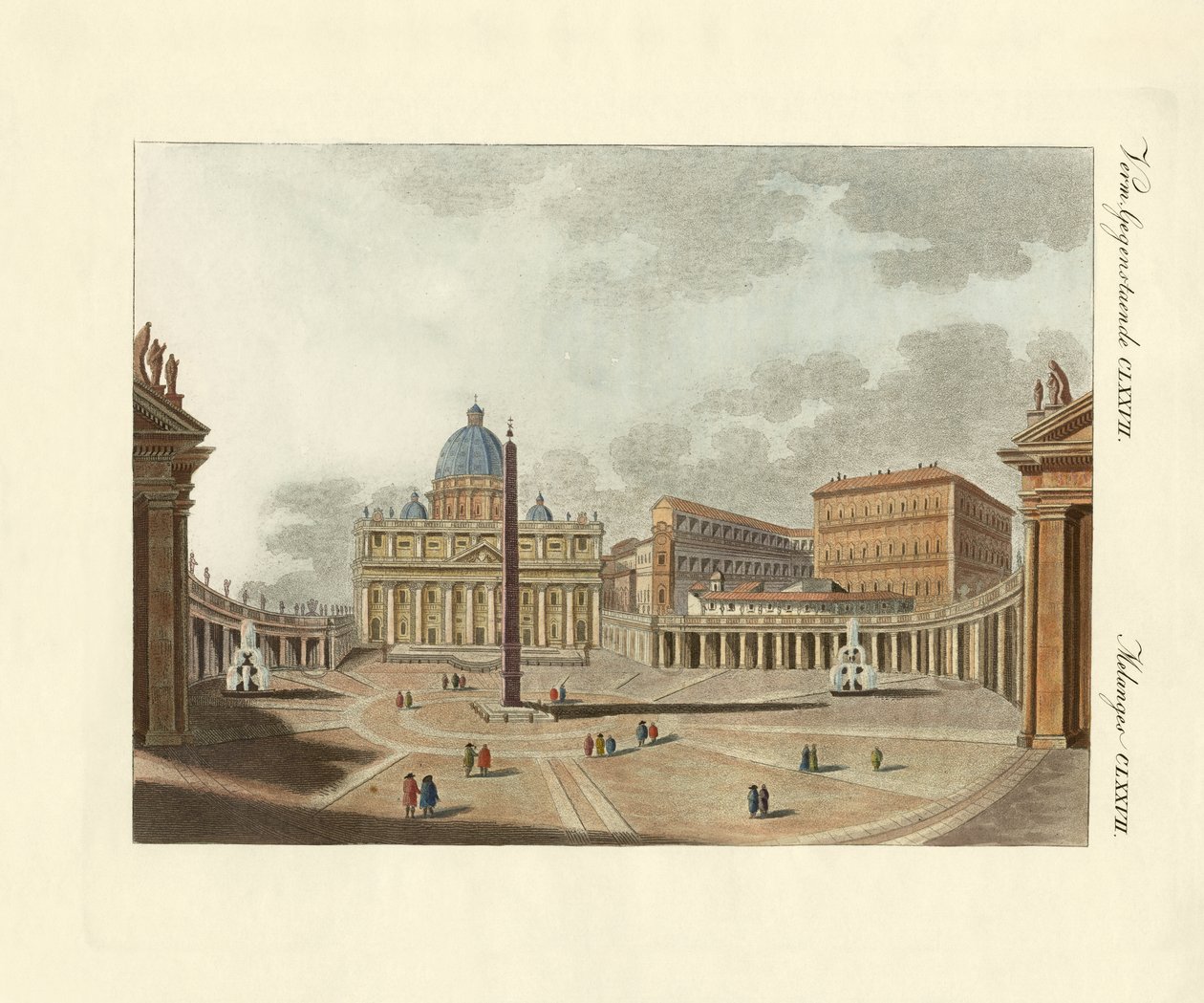 De Sint-Pietersbasiliek in Rome door German School