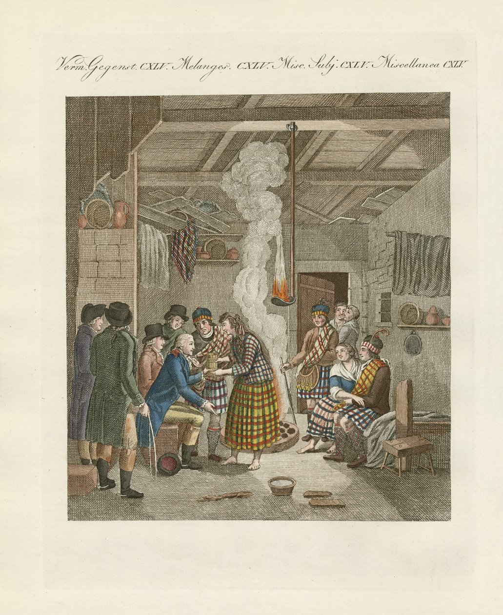 De hooglander, of inwoners van het noordelijke deel van Schotland door German School
