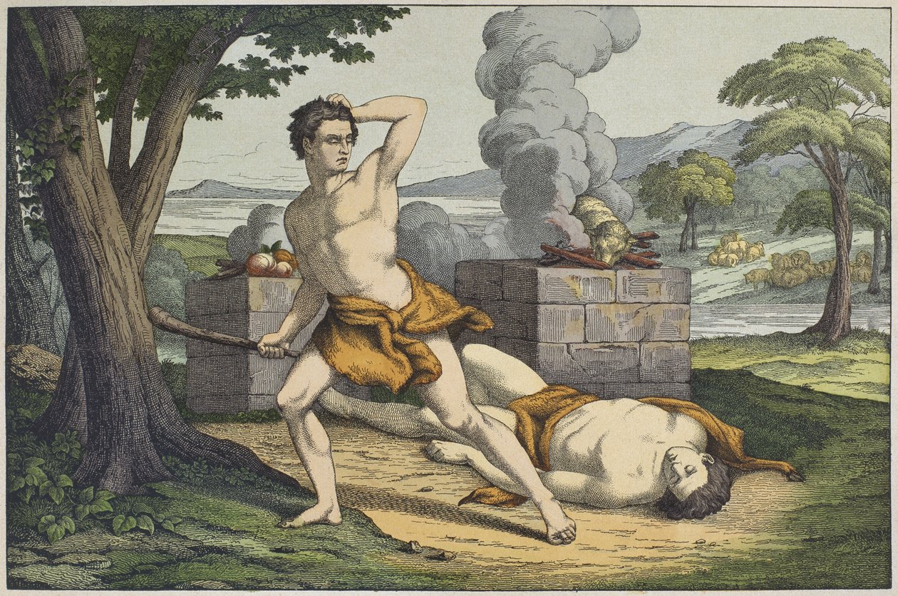 De moord op Abel, illustratie uit 