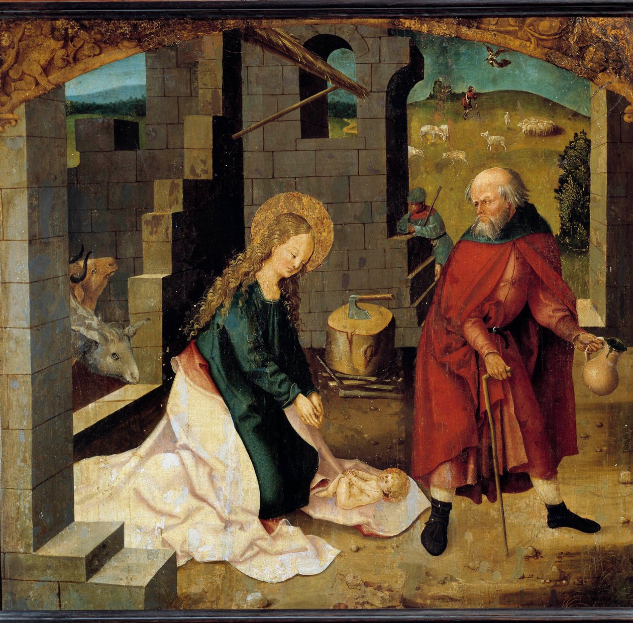 De geboorte van Christus door German School