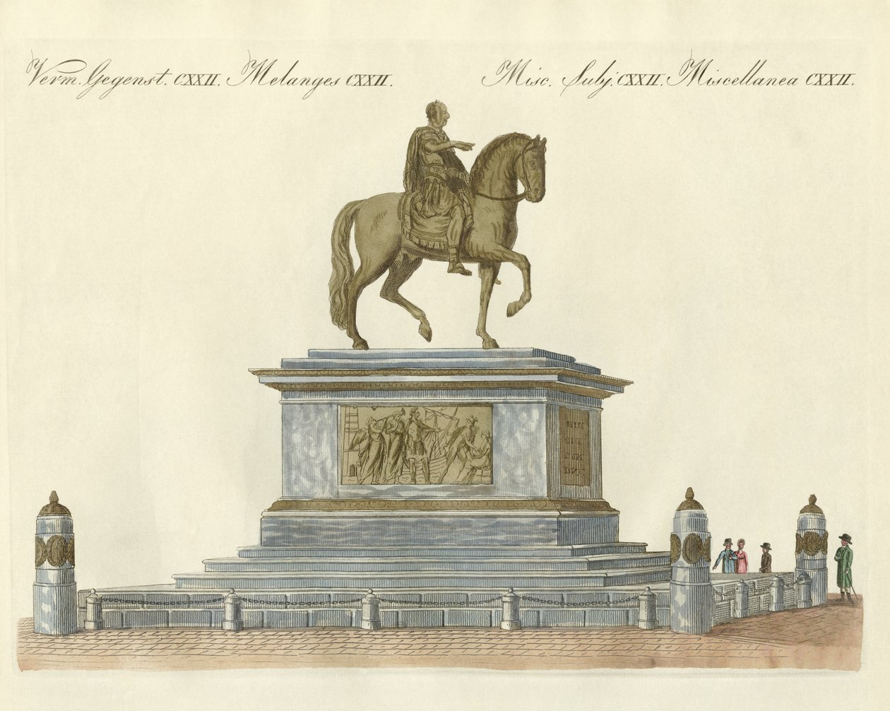 Het standbeeld van Jozef II voor het keizerlijk kasteel in Wenen door German School