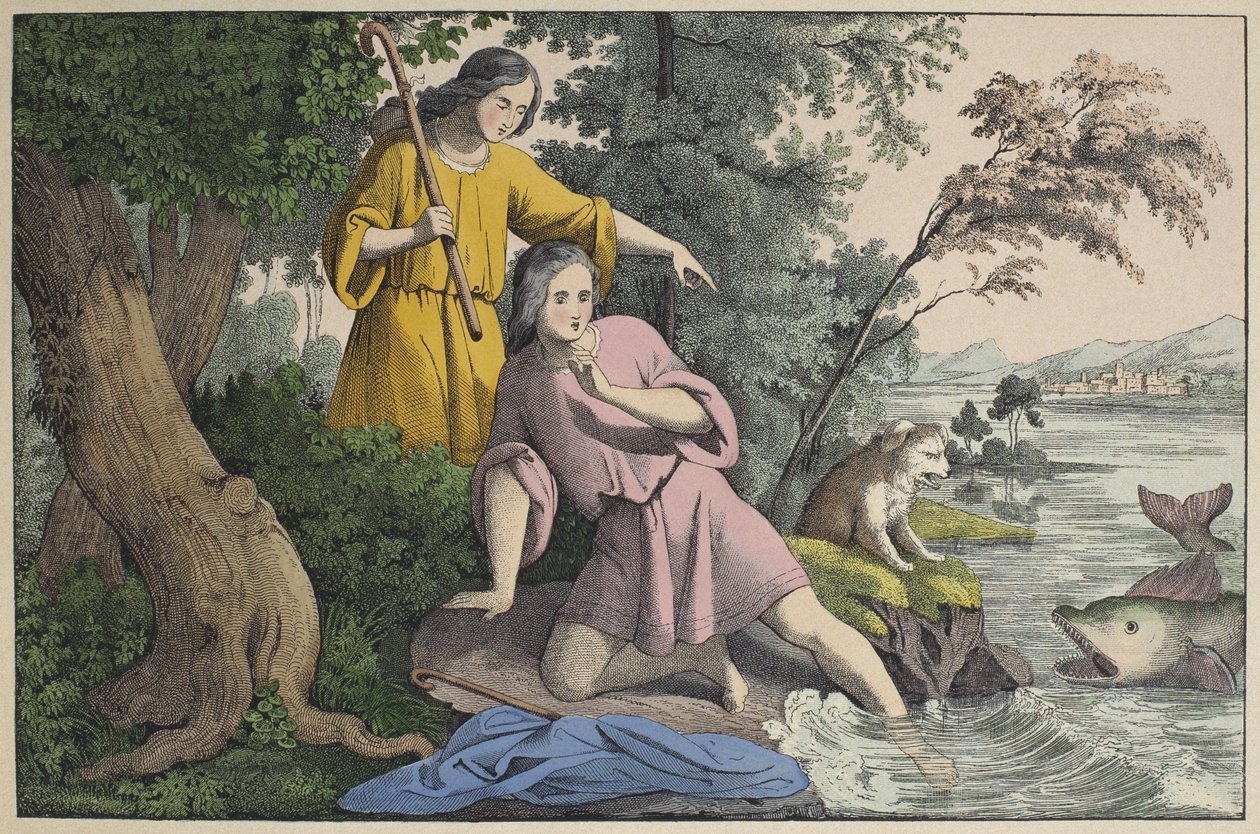 Tobias en de aartsengel Rafaël, illustratie uit L