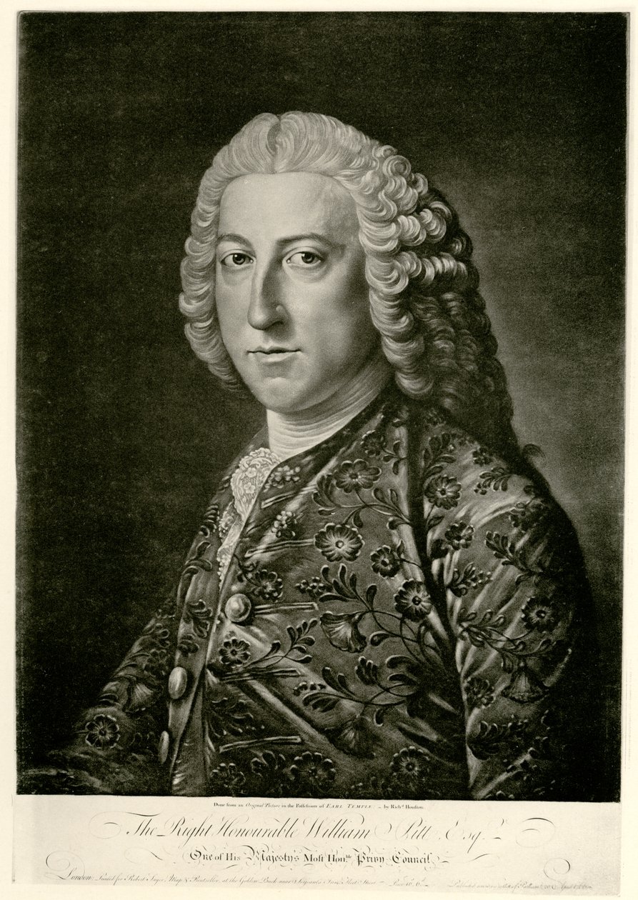 William Pitt de Oudere door German School