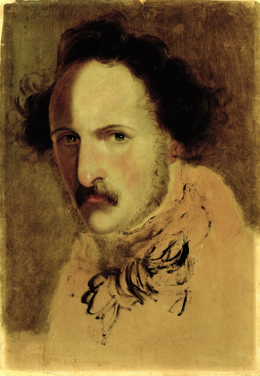 Portret van Gaetano Donizetti (1797-1848) door Gerolamo Induno