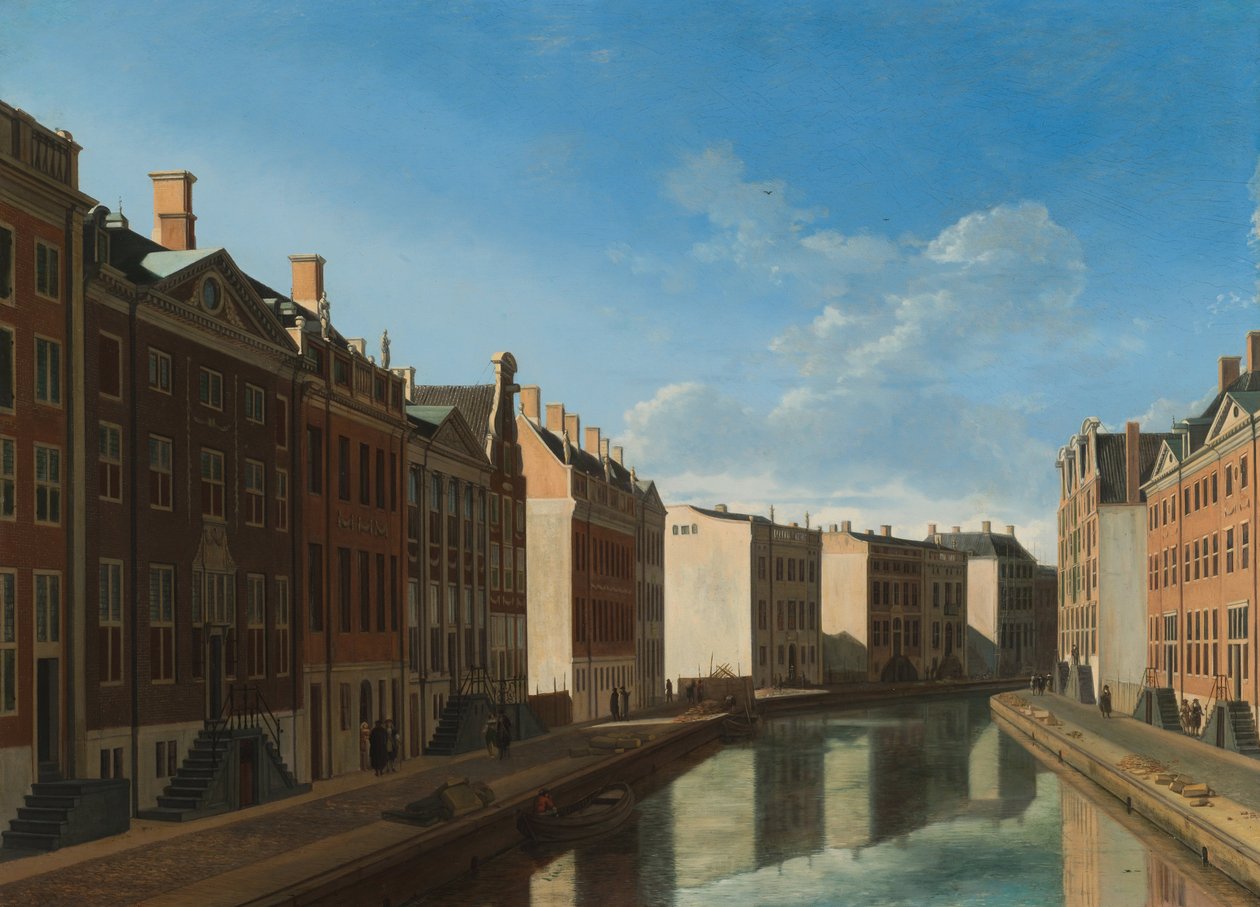 Uitzicht op de Gouden Bocht in de Herengracht door Gerrit Adriaenszoon Berckheyde