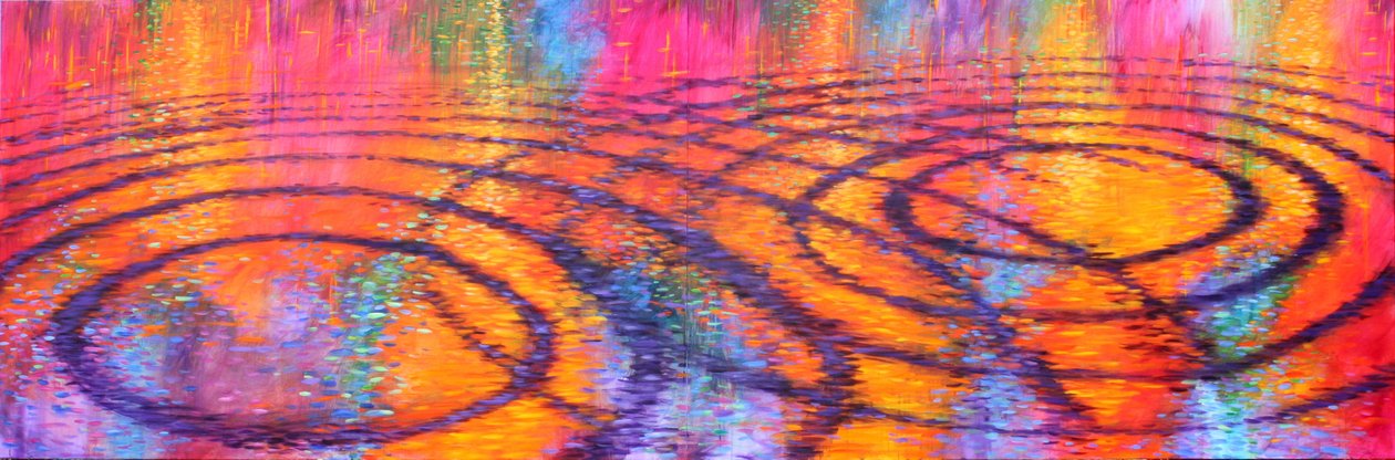 3e Symfonie, 2015 (acryl op doek) door Gerrit Greve